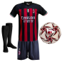 Completo Tomori 23 Milan ufficiale replica 2022/2023 autorizzato con pallone